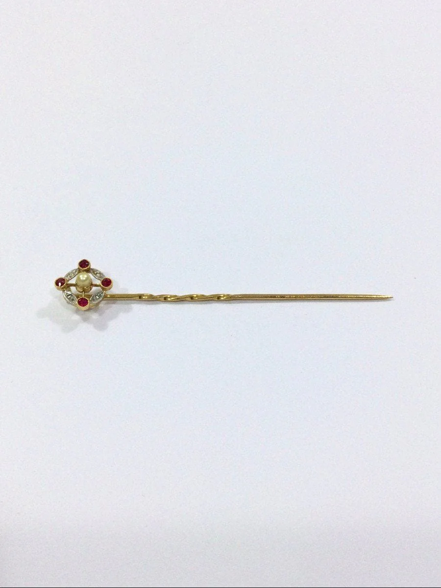 Gold Tie Pin Art Deco - Image 3