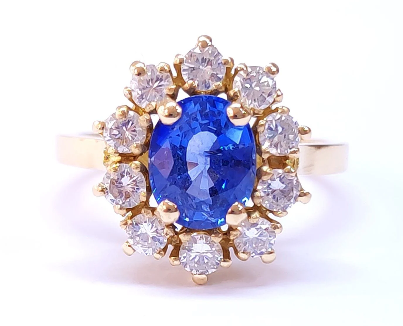 Ring Daisy Sapphire and Diamonds