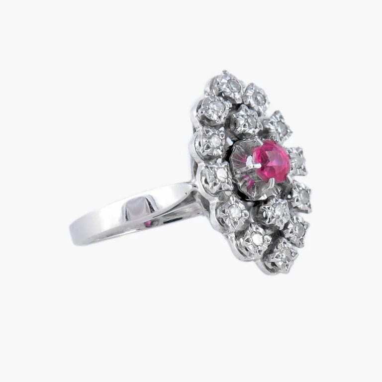 Marquise diamond ring - Image 3