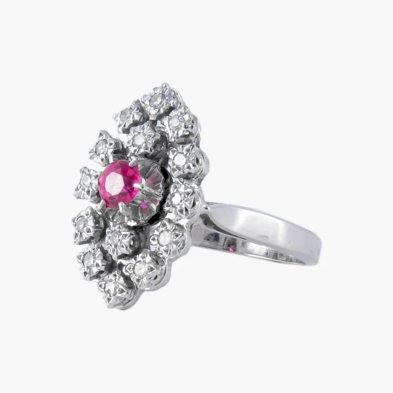 Marquise diamond ring - Image 4