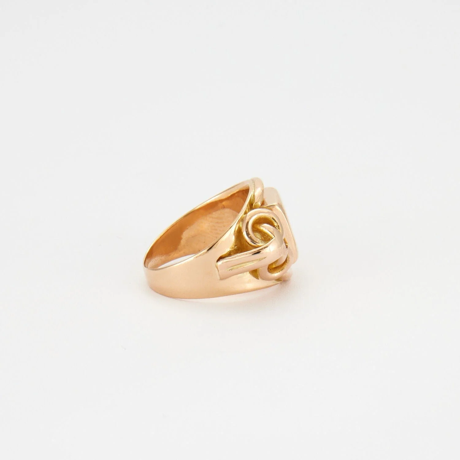 Yellow Gold Signet Ring - Image 5