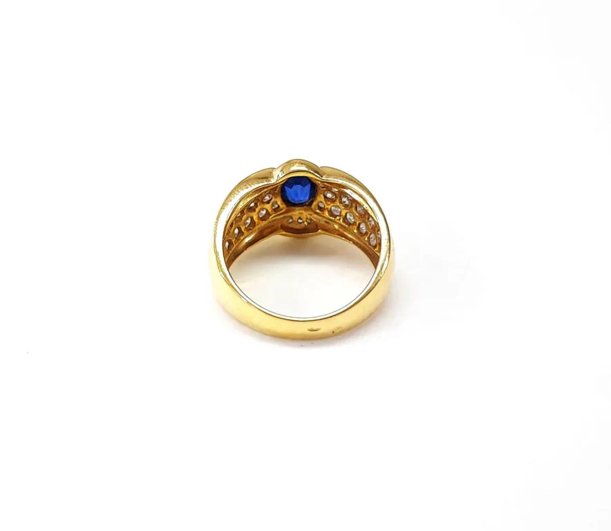 Sapphire and diamond ring - Image 5