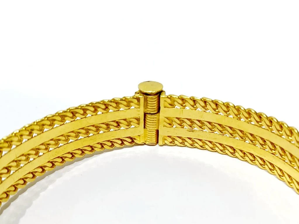 Yellow gold and ruby snake bracelet - Image 11