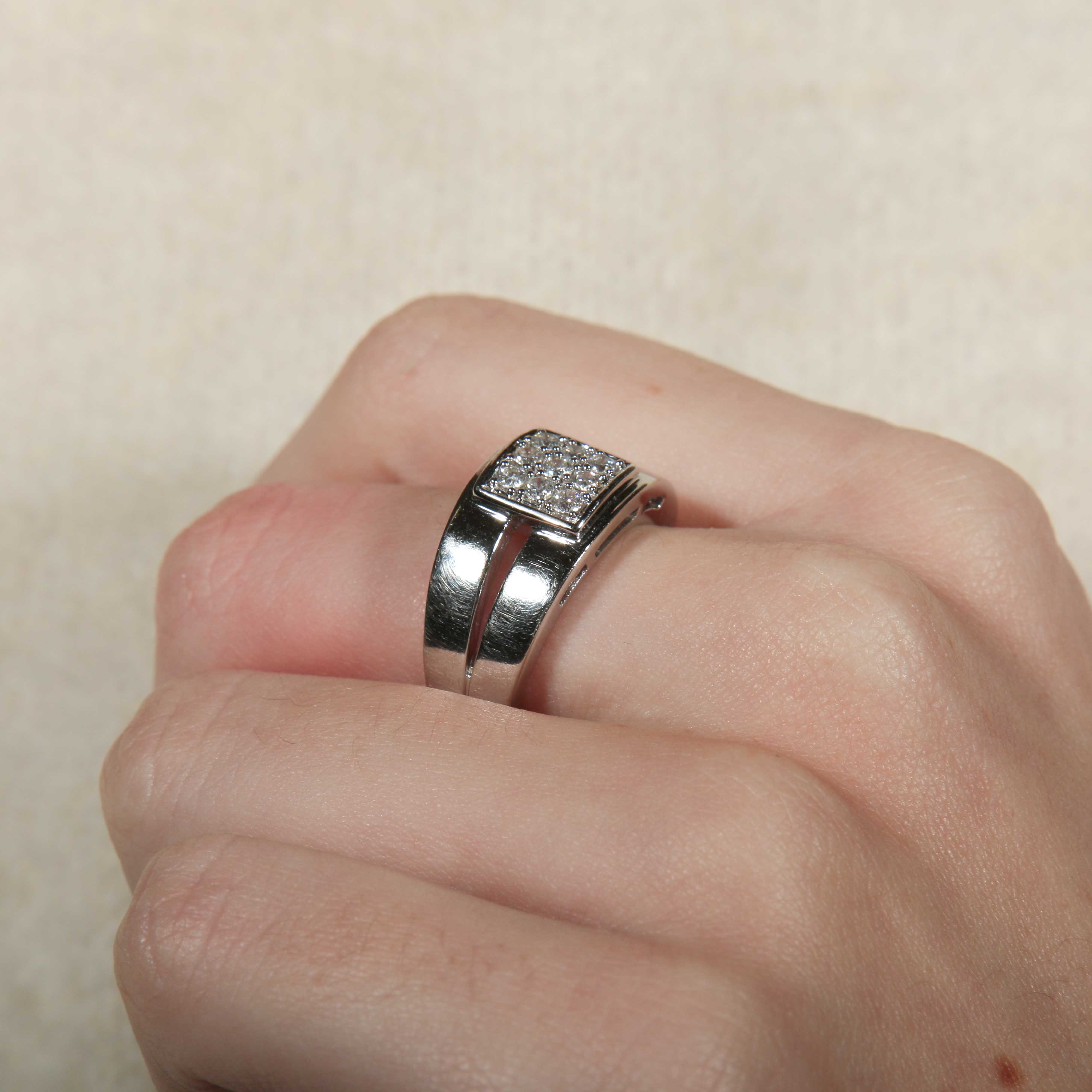 Double white gold Diamond ring - Image 3