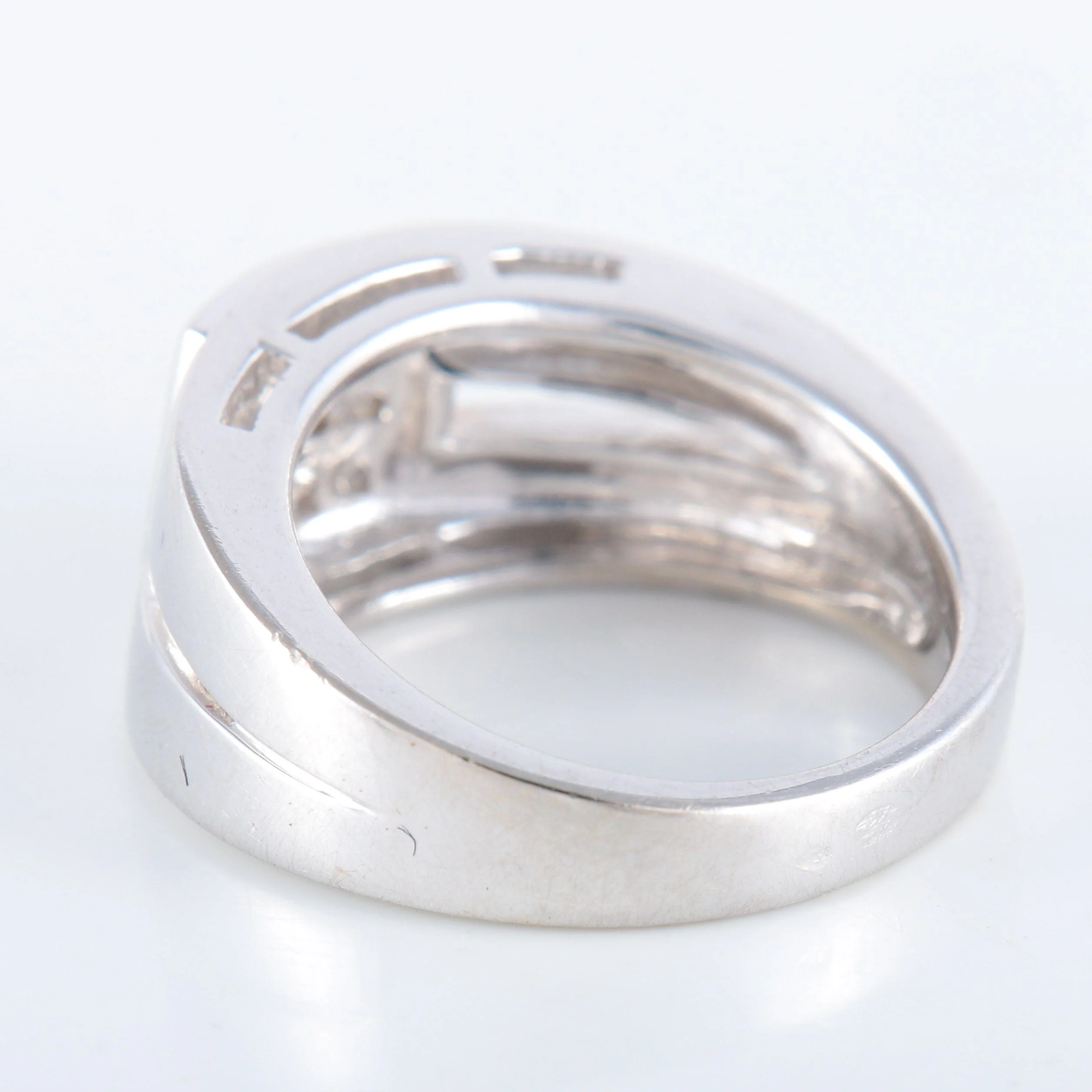 Double white gold Diamond ring - Image 6