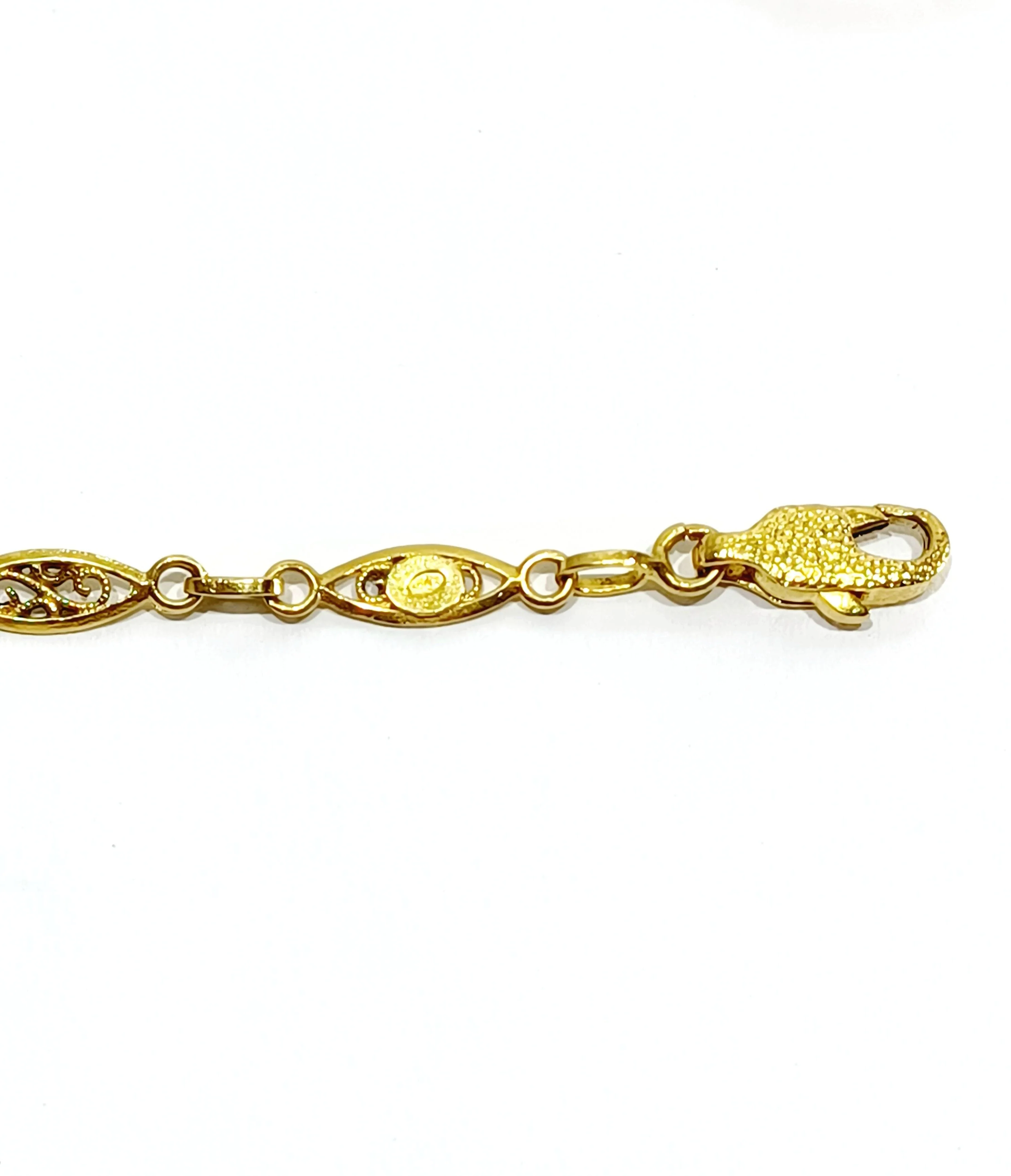 Yellow gold necklace Art Deco - Image 8
