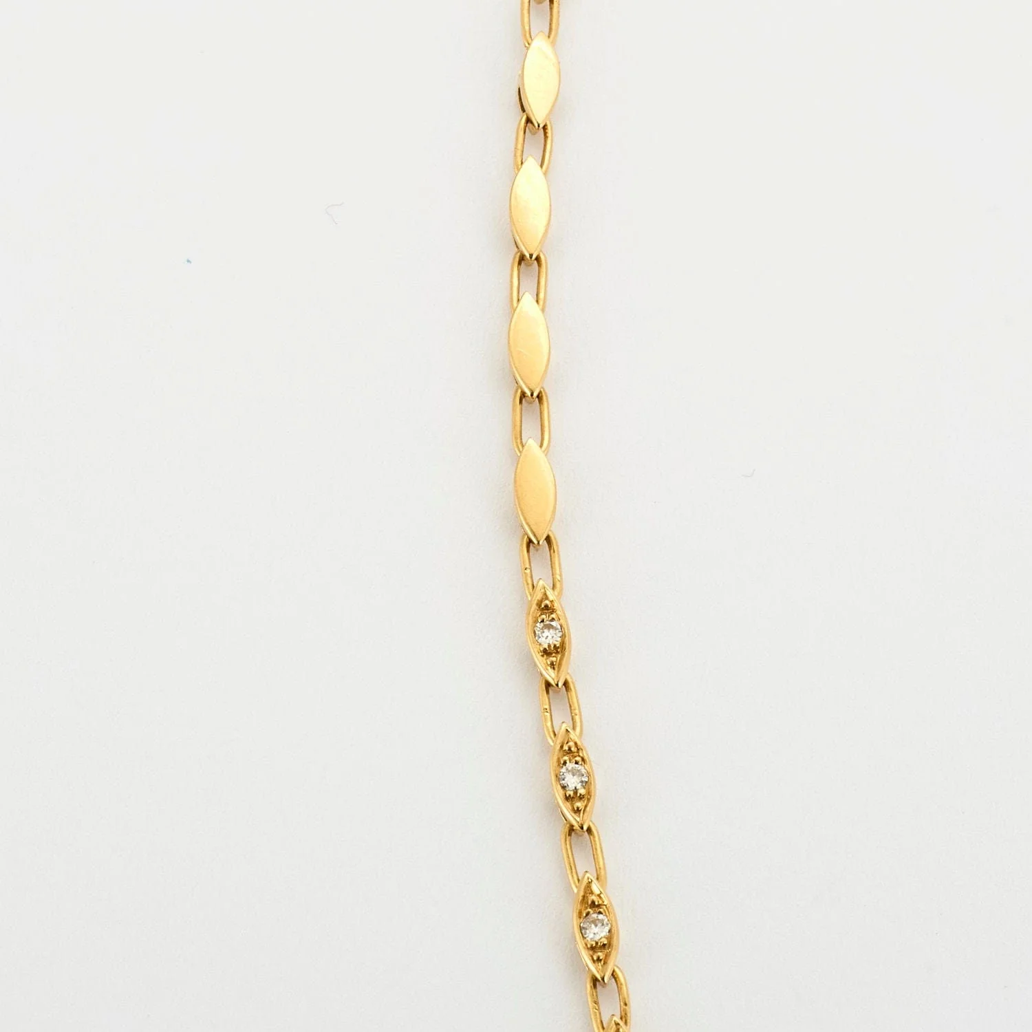 Yellow gold diamond necklace - Image 5