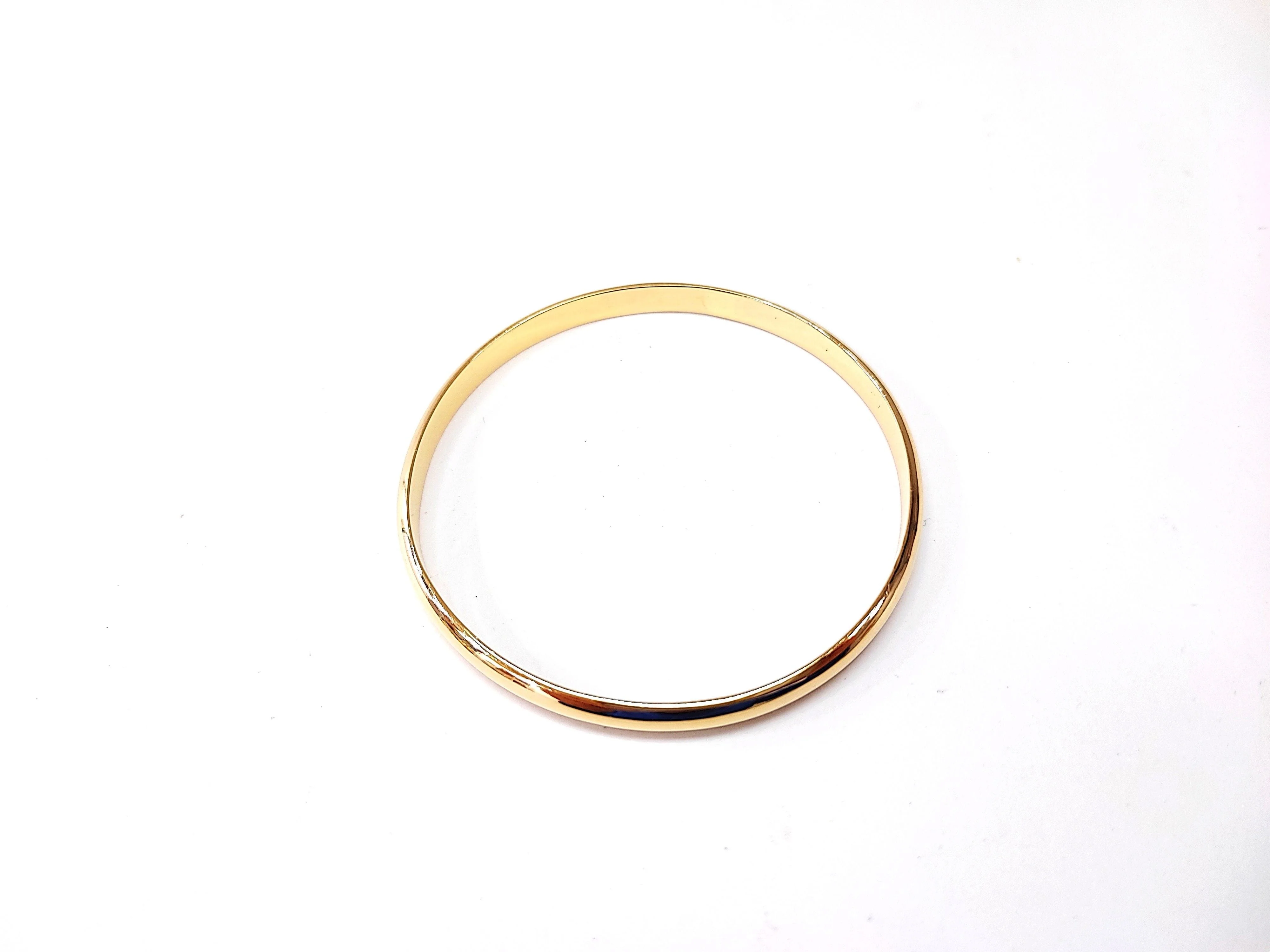 YELLOW GOLD BANGLE BRACELET - Image 4