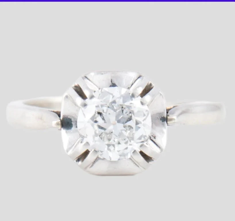 Solitaire Diamond Ring platinum - Image 3