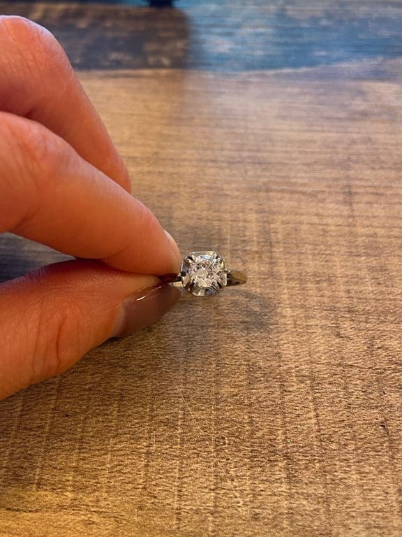 Solitaire Diamond Ring platinum - Image 4