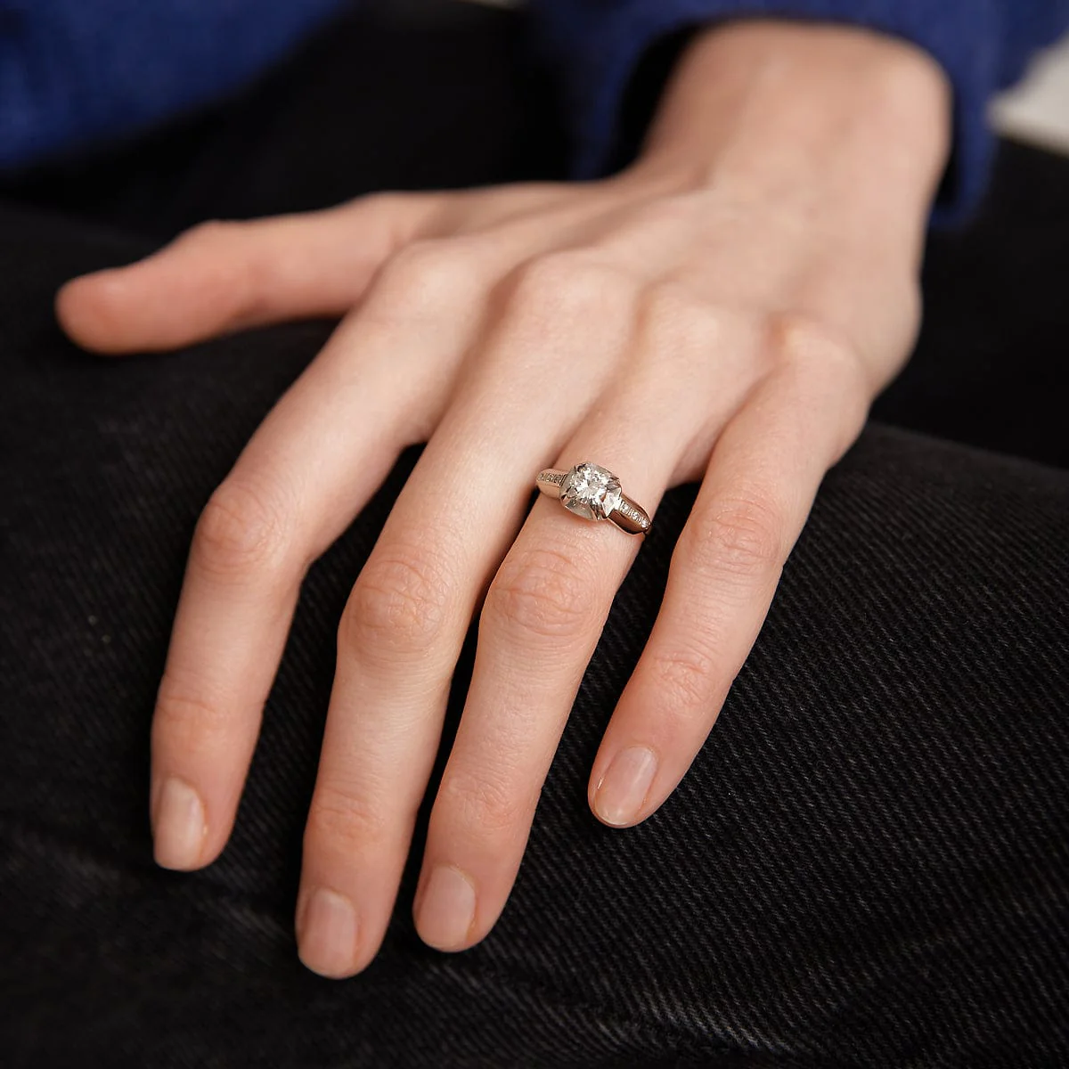 Diamond Solitaire Ring 0.48 carat - Image 2