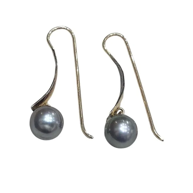 Earrings - Earrings in Tahitian pearls and 18-carat yellow gold  - Image 4