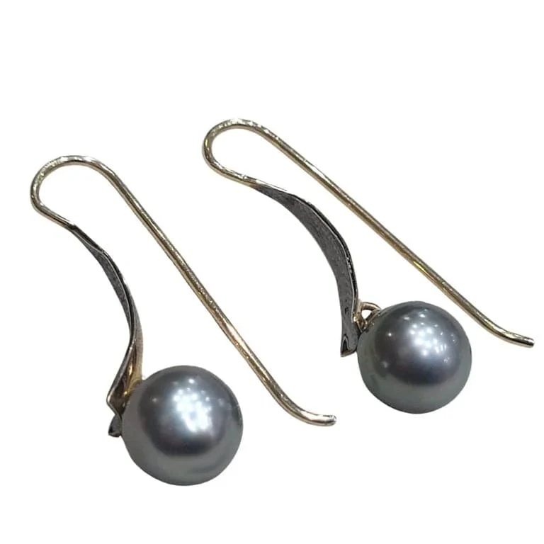 Earrings - Earrings in Tahitian pearls and 18-carat yellow gold  - Image 5