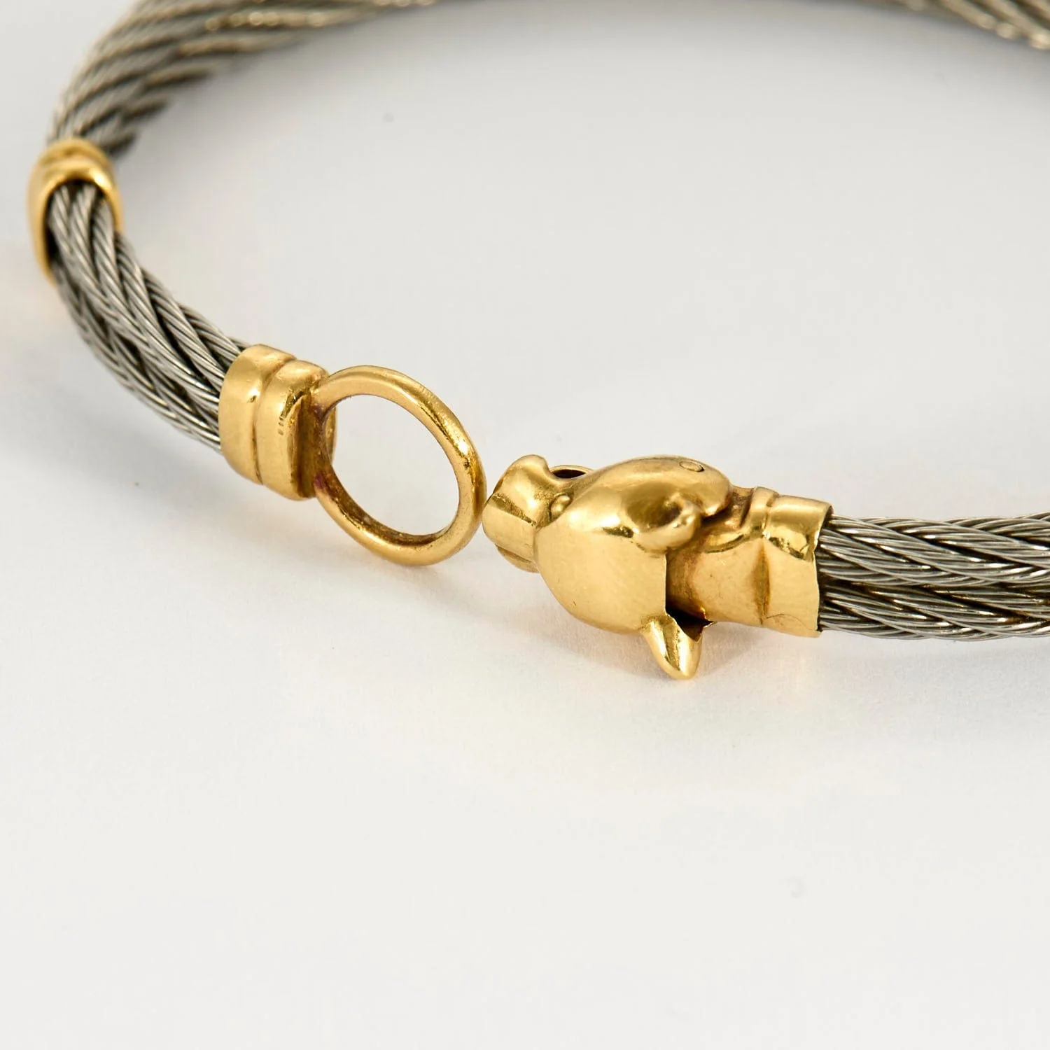 Feline bracelet in yellow gold - Image 4