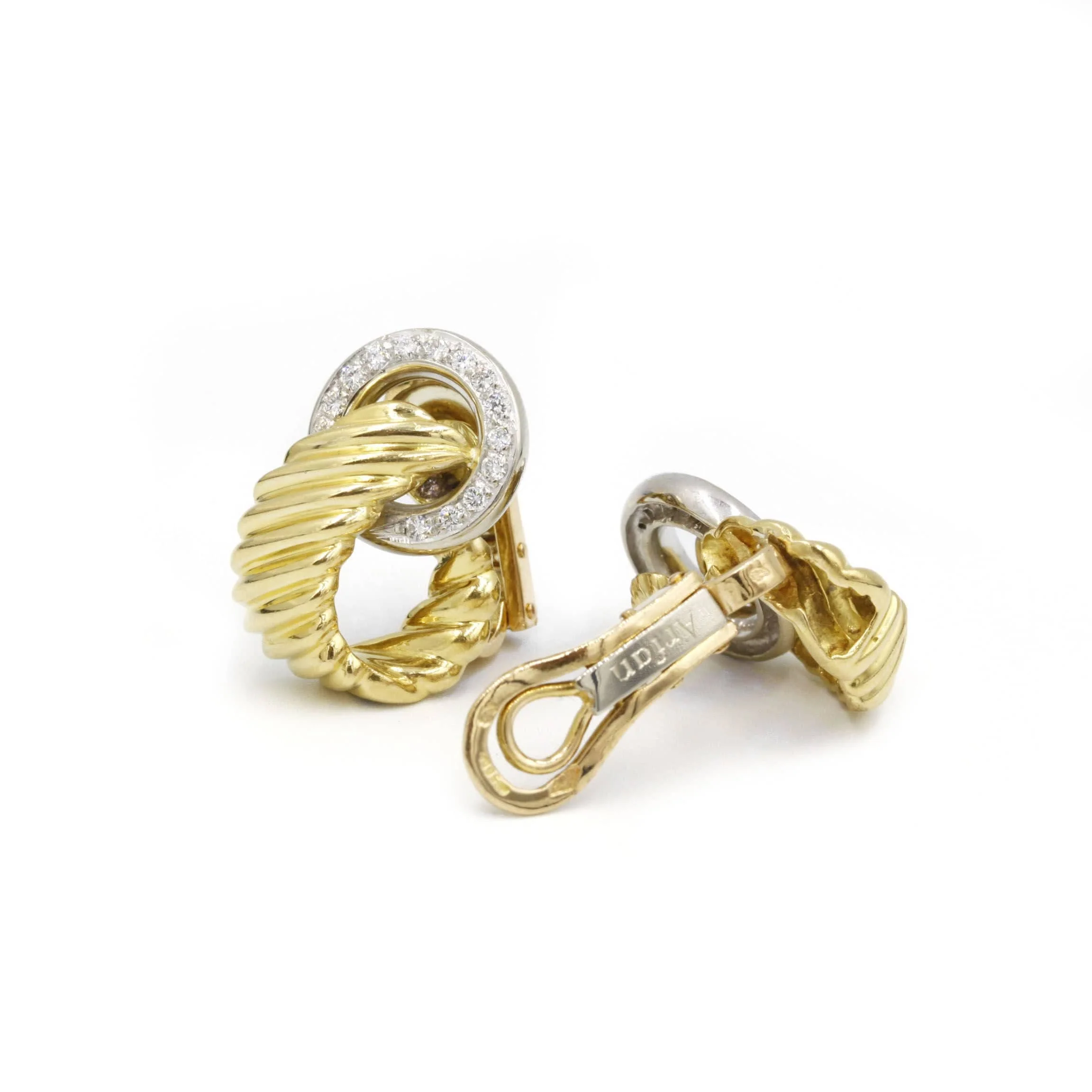 ARFAN Diamond ear clips - Image 2