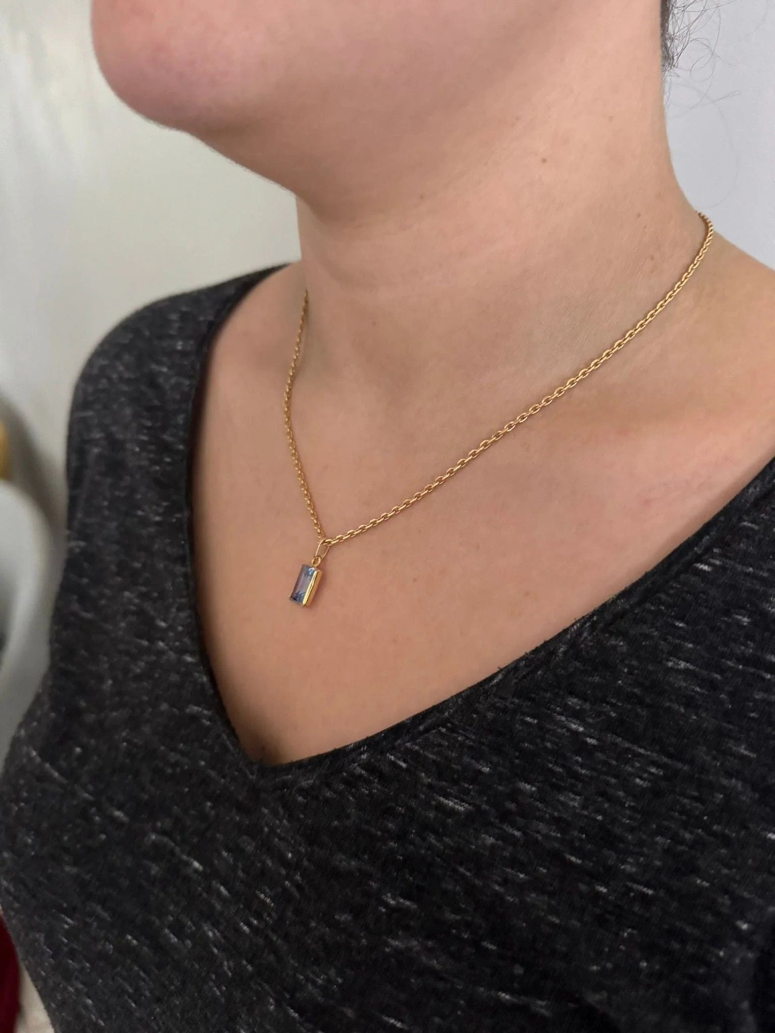 Gold and Spinel Pendant - Image 13