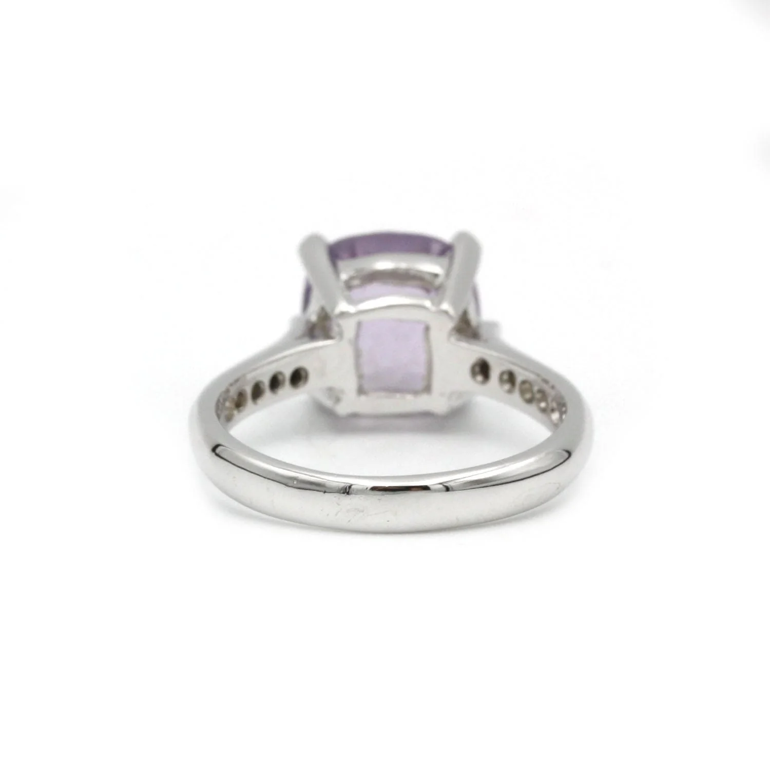 Amethyst diamond gold ring - Image 3