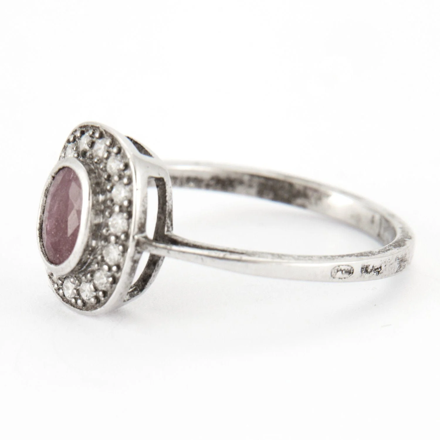 Pompadour ring silver & Ruby - Image 5