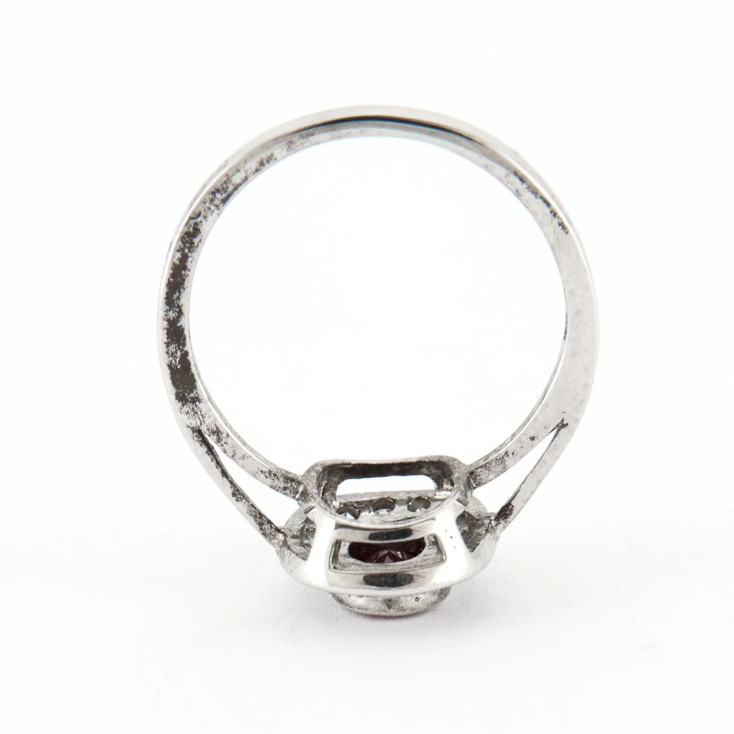 Pompadour ring silver & Ruby - Image 8