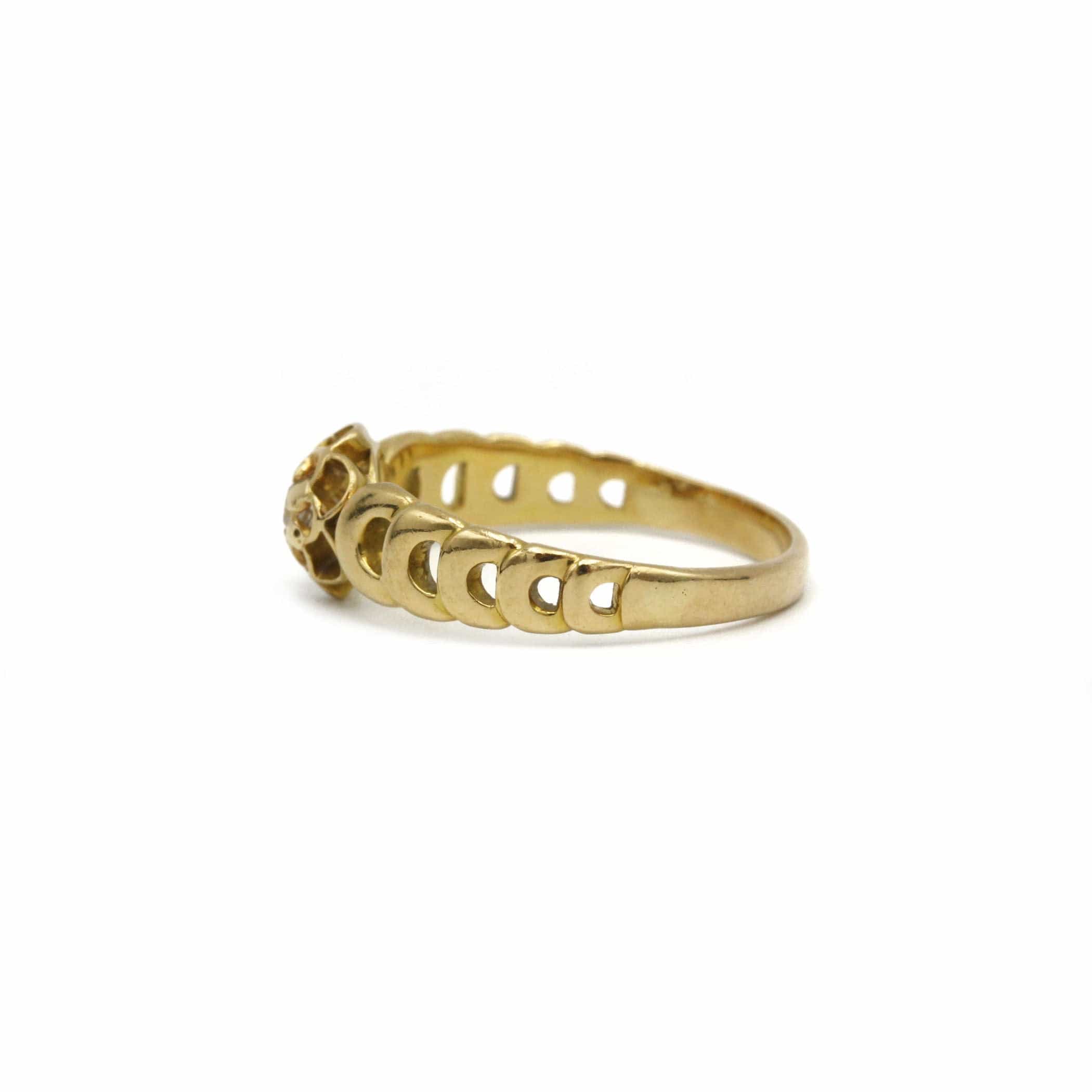Yellow Gold Diamond Ring - Image 2