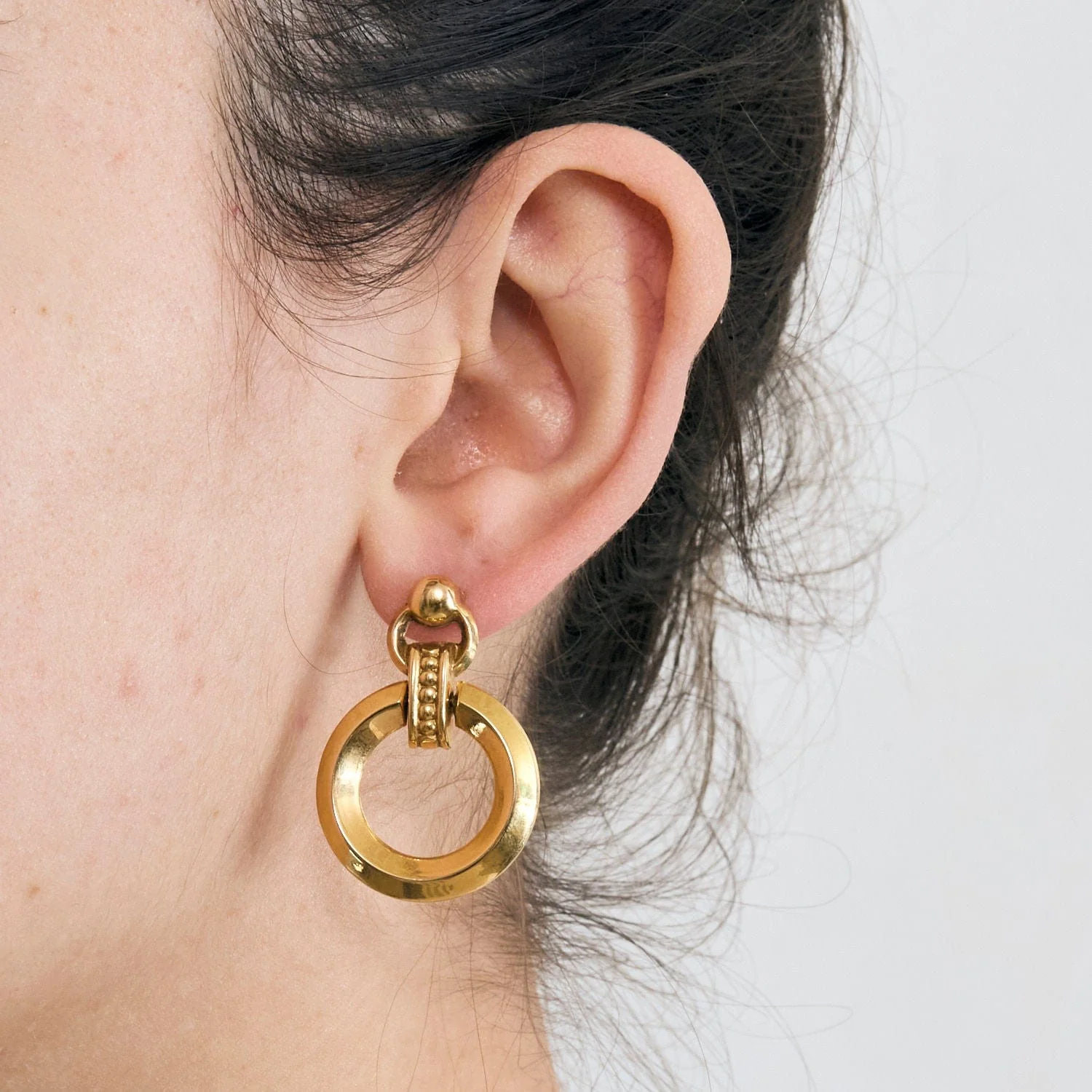 1940 yellow gold creoles - Image 2