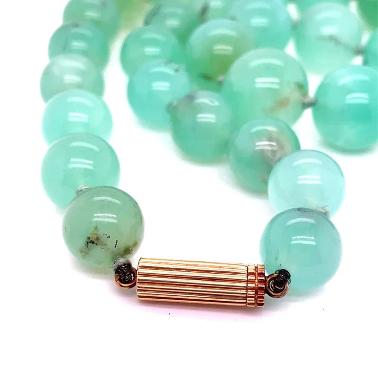 Chrysoprase Pearl Necklace  - Image 3