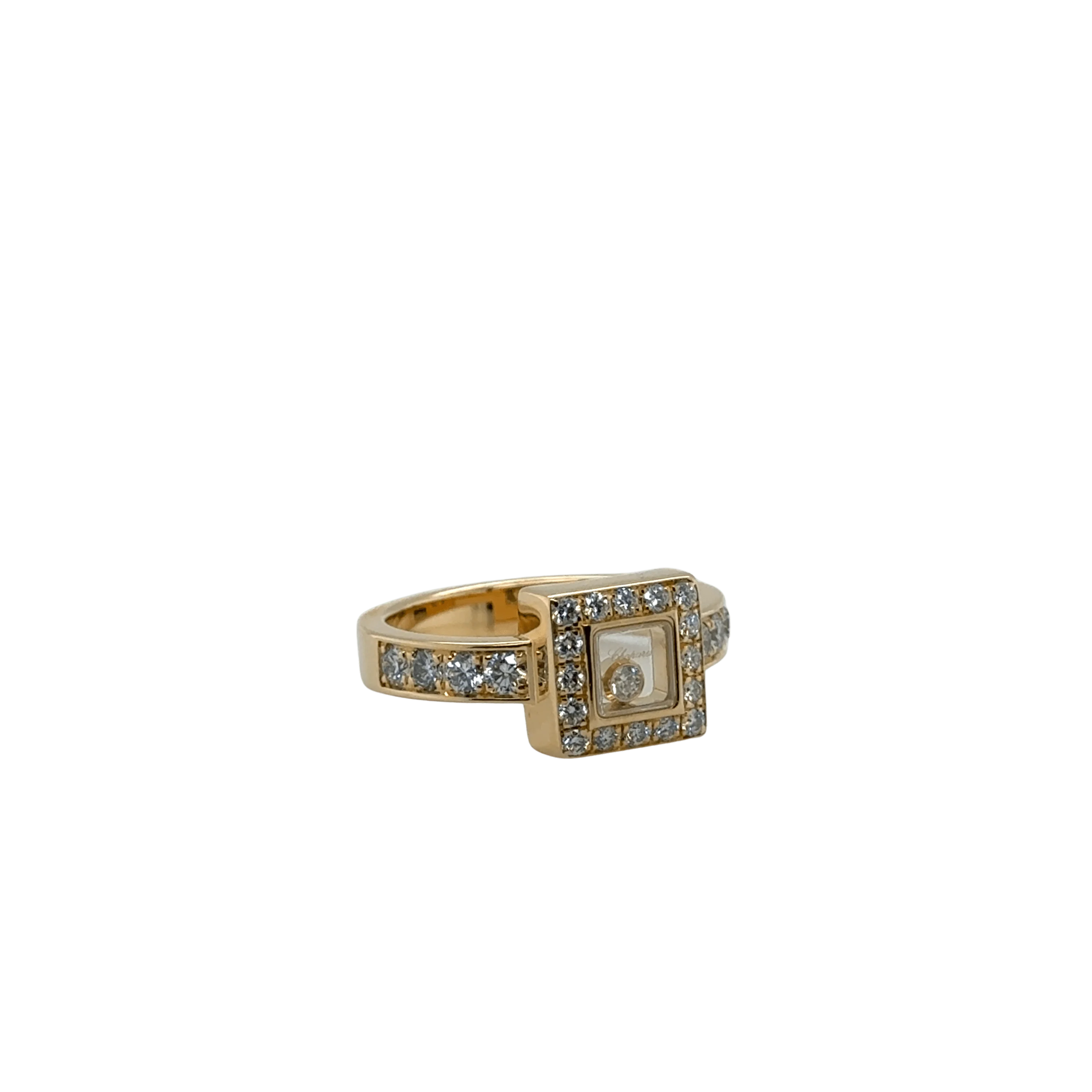 Chopard - Yellow gold ring Happy Diamonds  - Image 4