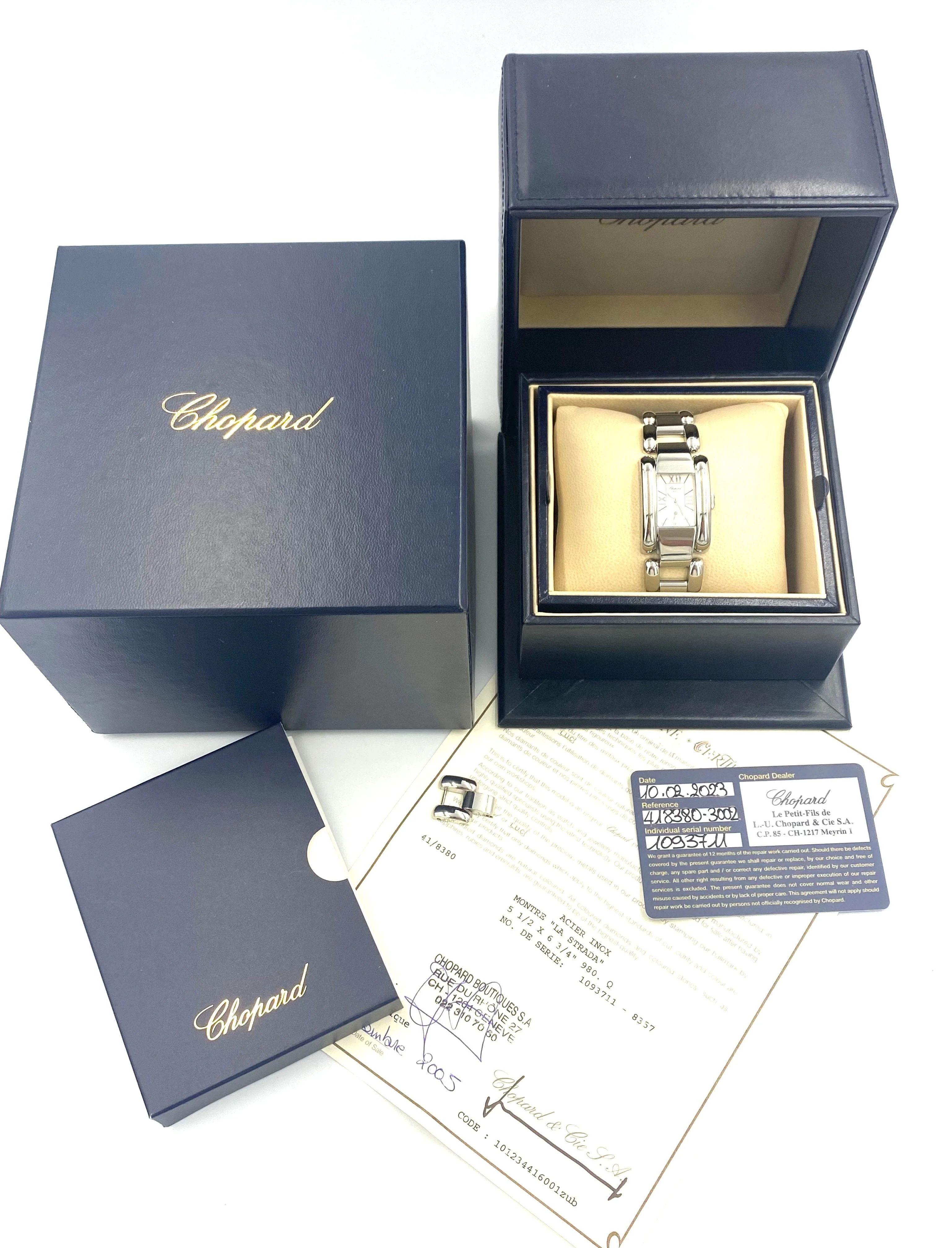 CHOPARD. La Strada collection, steel watch (full set) - Image 9