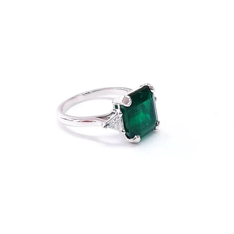 Emerald and diamond ring - Image 4