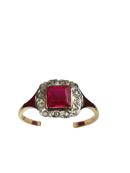 Antique 2 gold Diamond Ring