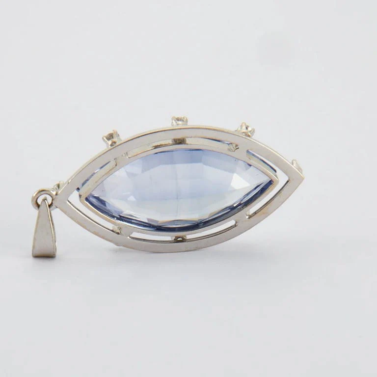 White Gold Diamond Pendant - Image 4