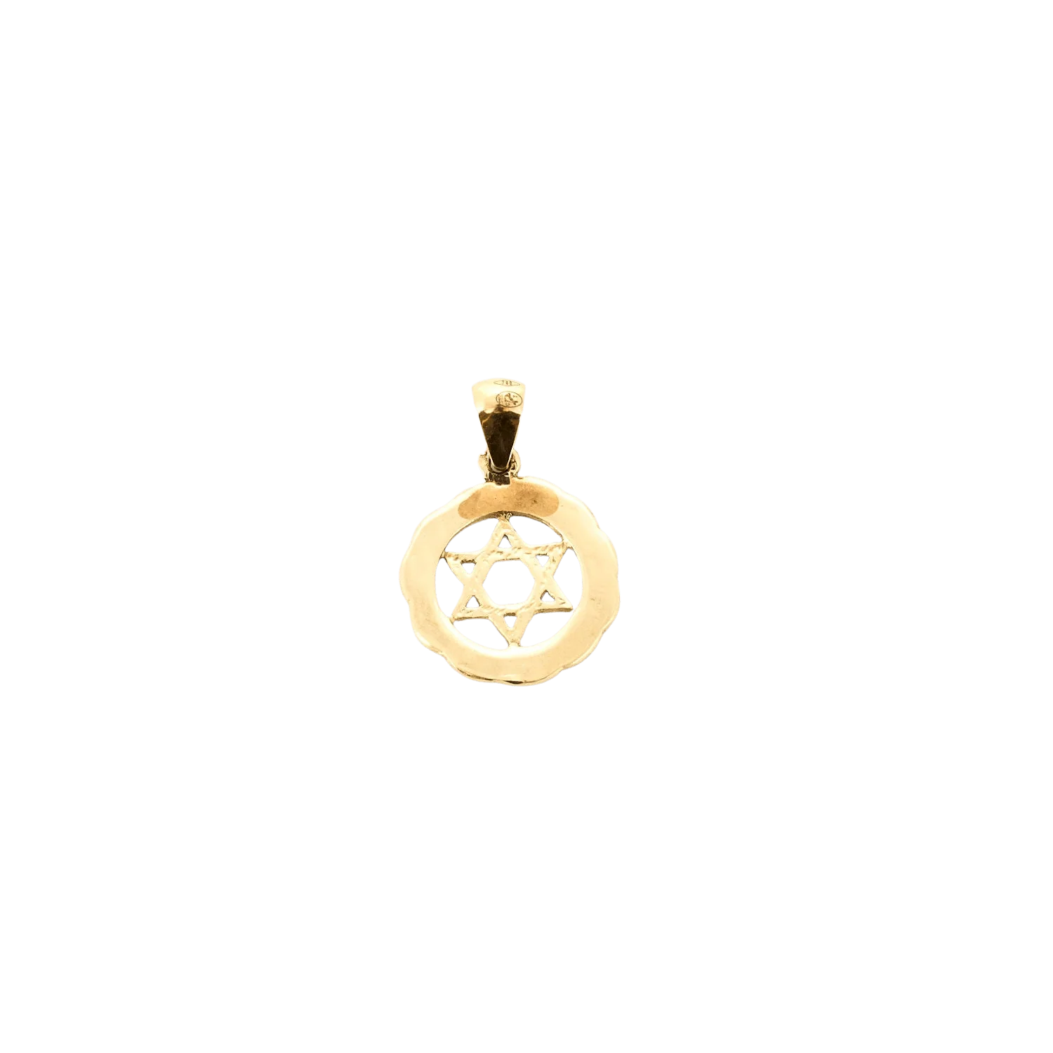 Yellow and white gold Star of David pendant