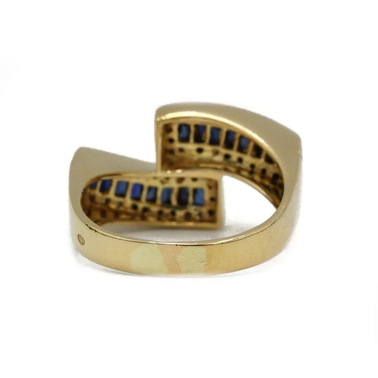 Ring - Gold, Diamonds & Sapphires - Image 3