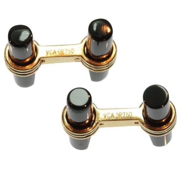Cufflinks in gold Onyx Van Cleef & Arpels  - Image 6