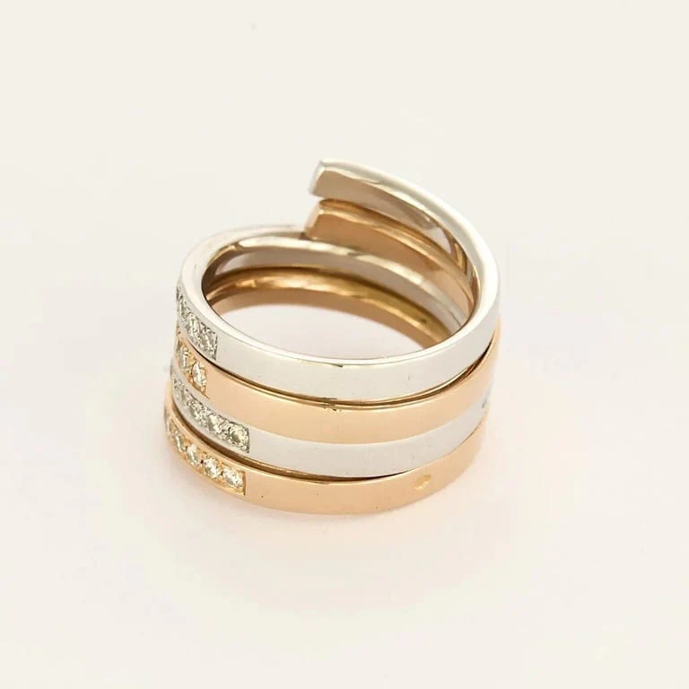 La Spirale ring in two-tone gold - Image 4