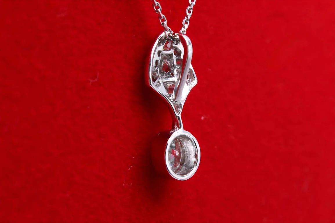 Pendant platinum diamonds circa 1925  - Image 11