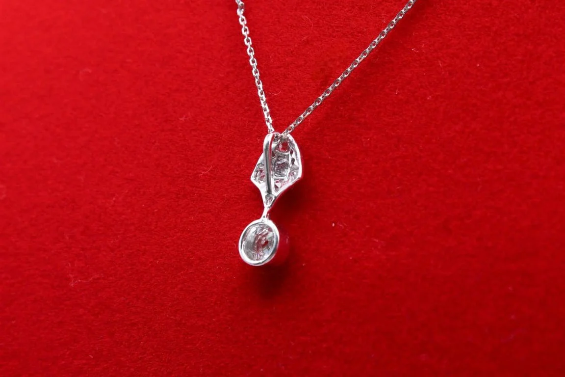 Pendant platinum diamonds circa 1925  - Image 8