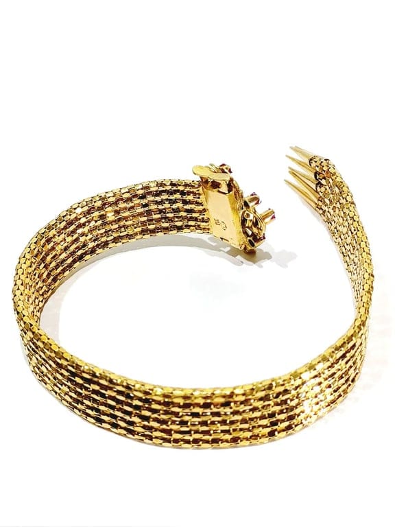 Yellow gold and ruby bracelet - Image 10