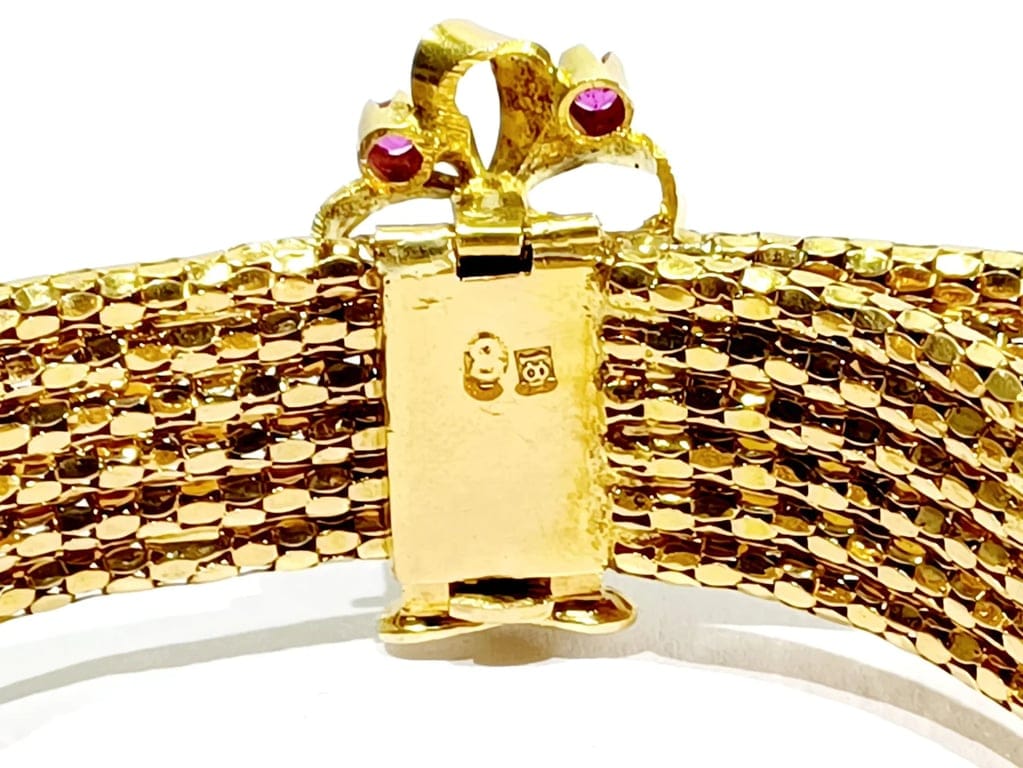 Yellow gold and ruby bracelet - Image 17