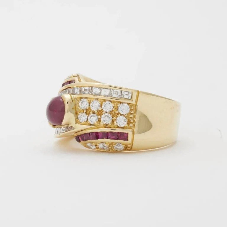 Ruby diamond ring - Image 5