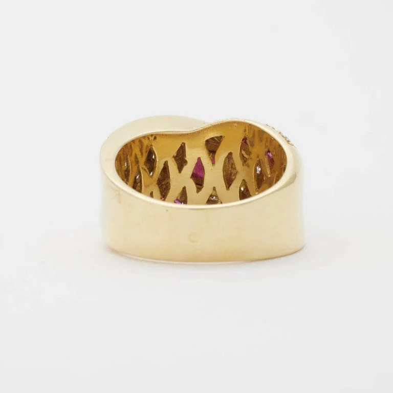 Ruby diamond ring - Image 7