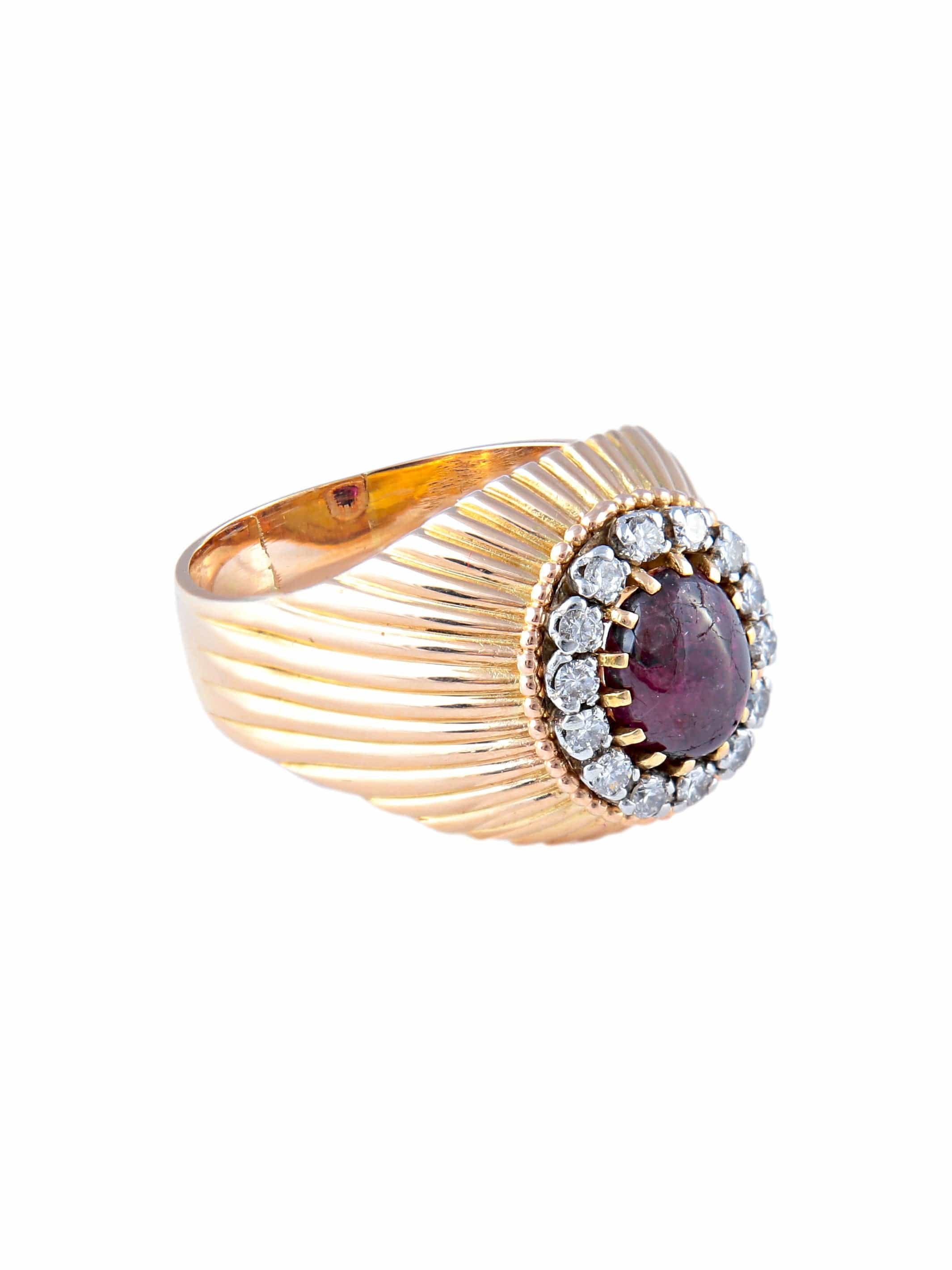 Ruby Draped Ring