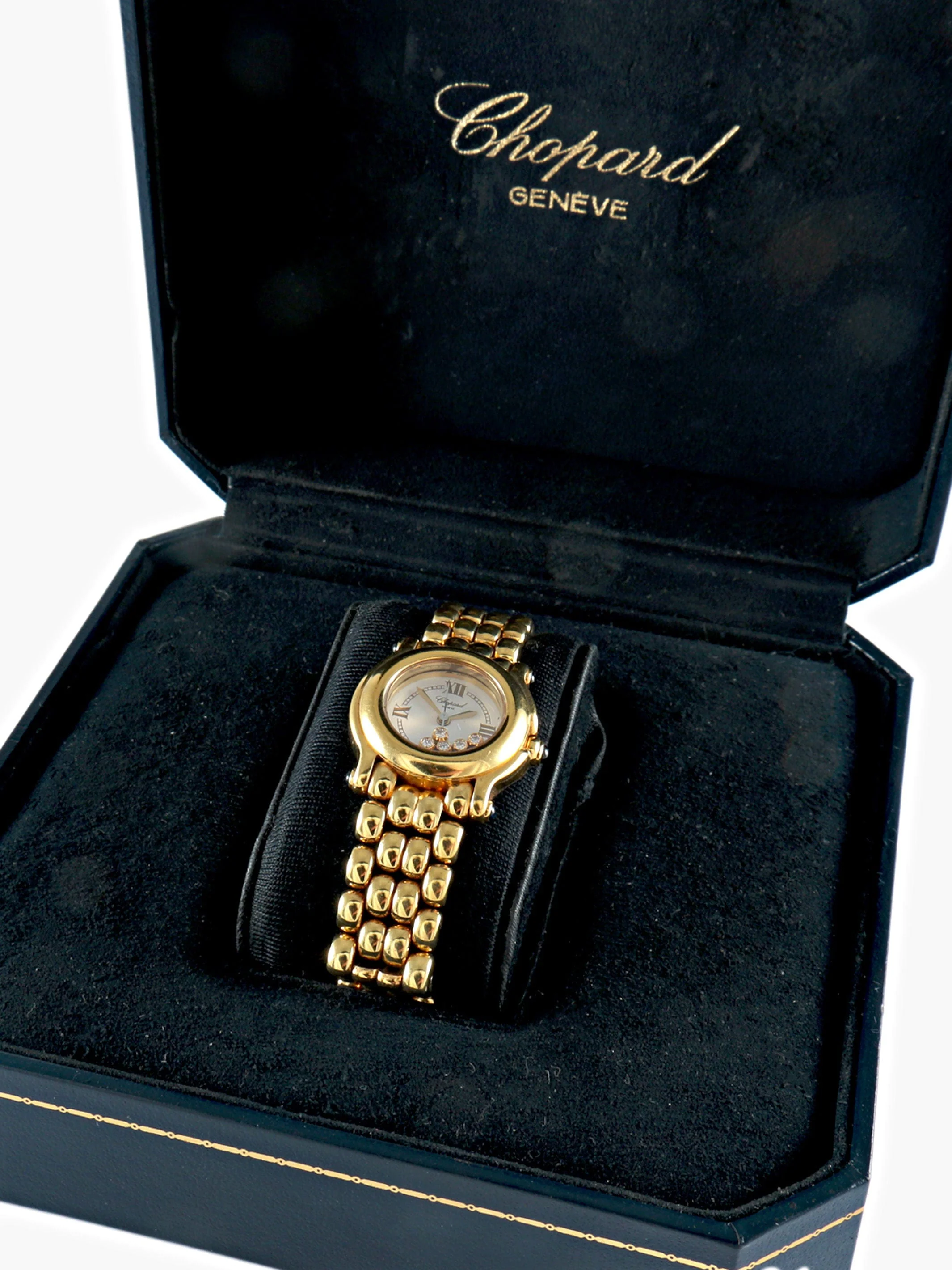 CHOPARD GOLD WATCH HAPPY DIAMONDS - Image 4