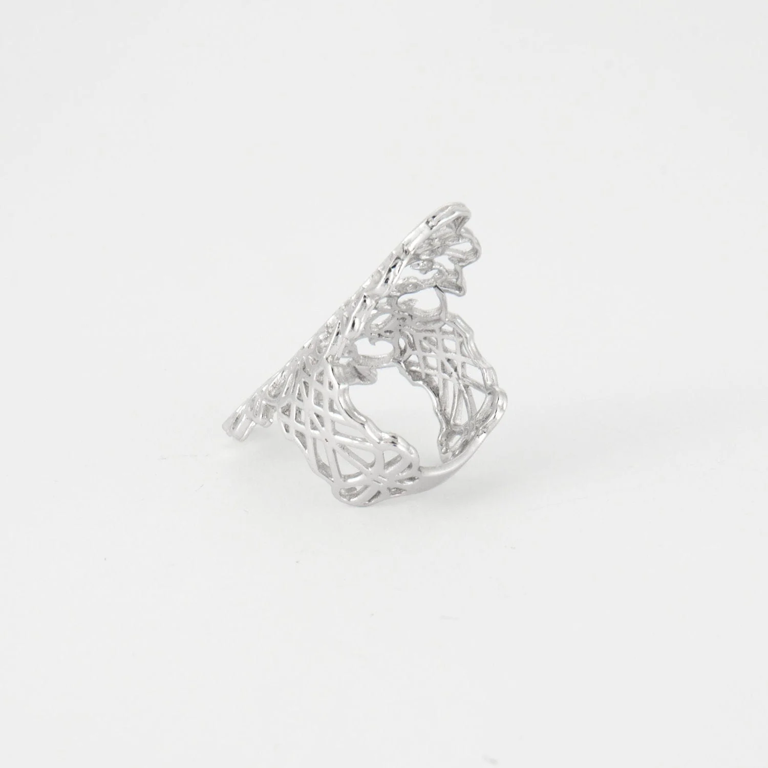 White gold lace ring - Image 5