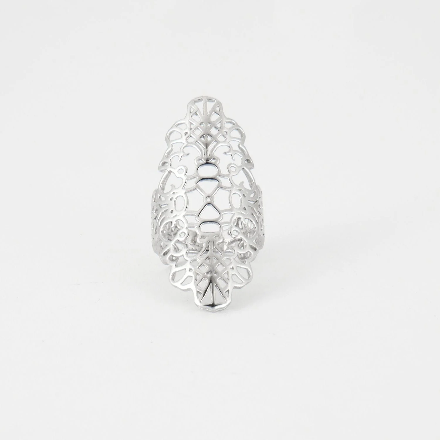 White gold lace ring - Image 8