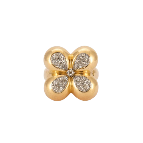 Clover Style Diamond Ring