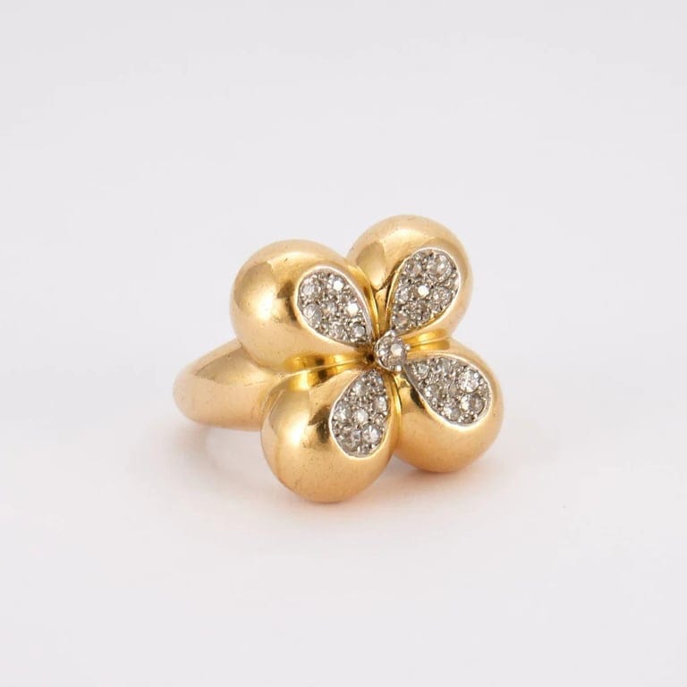 Clover Style Diamond Ring - Image 3