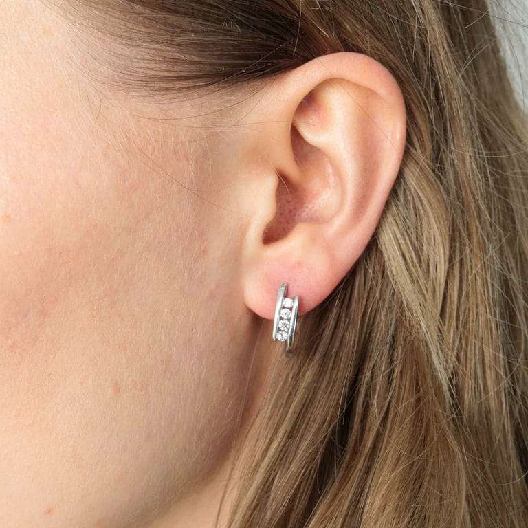 Diamond earrings - Image 2