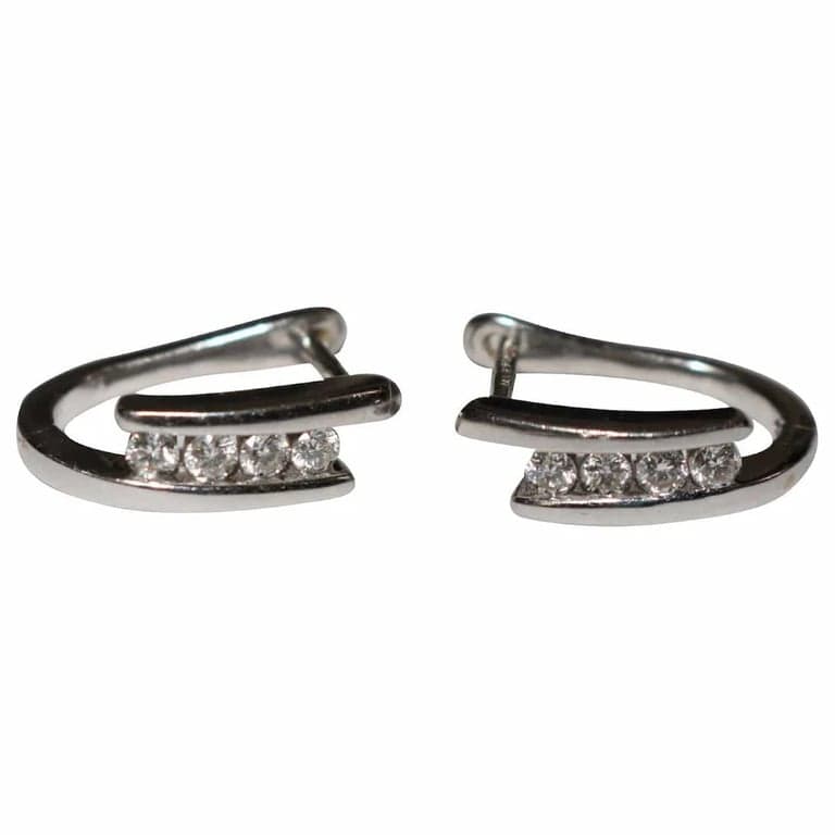 Diamond earrings - Image 5
