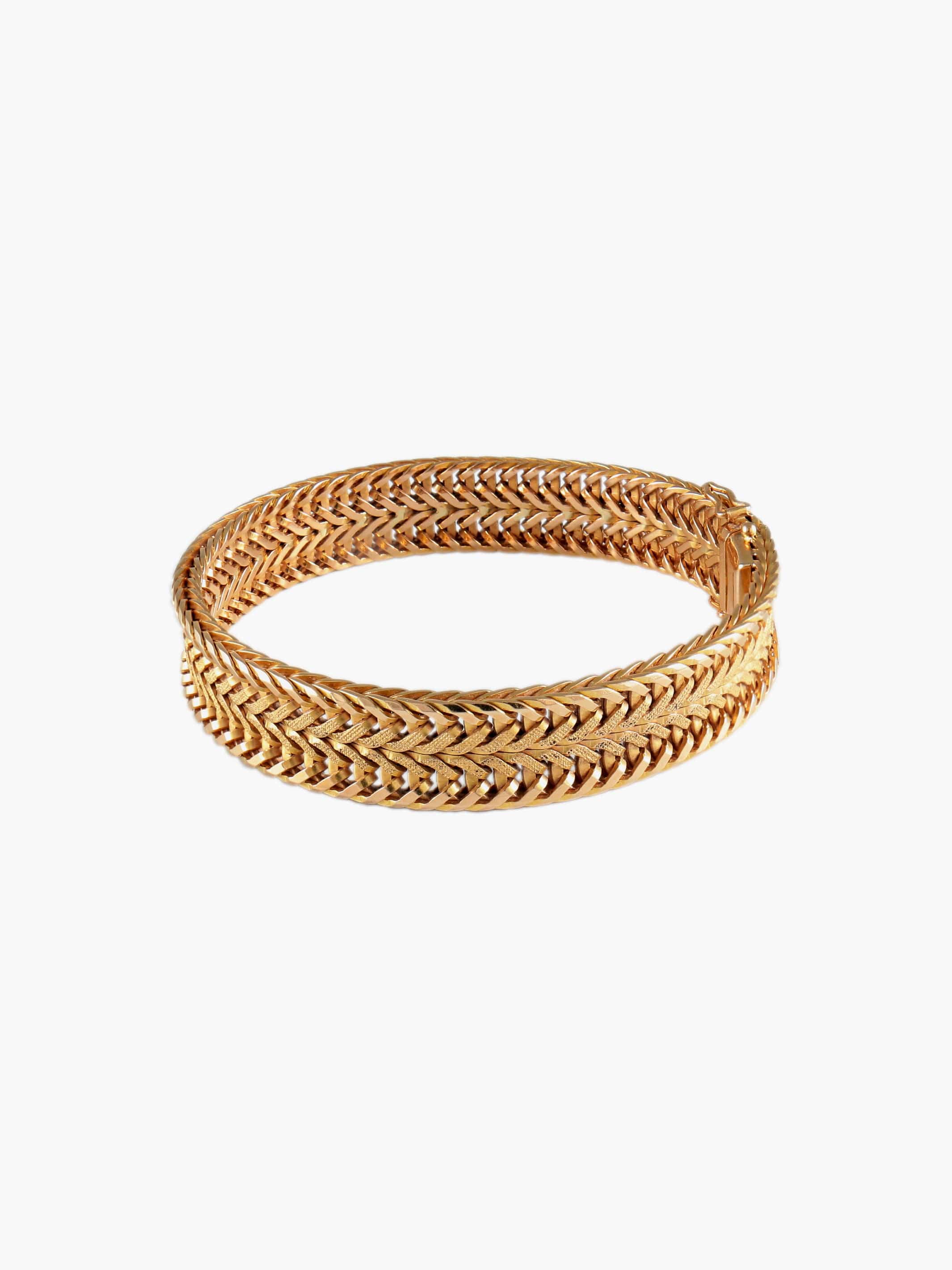 Yellow Gold Bangle Bracelet - Image 4